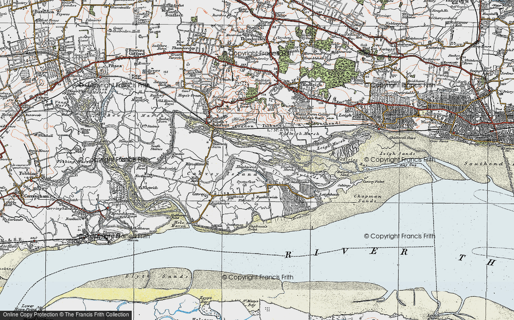 Old Map of Winter Gardens, 1921 in 1921