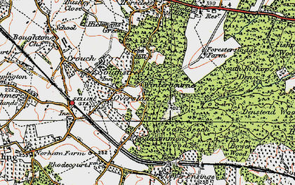 Old map of Winterbourne in 1921