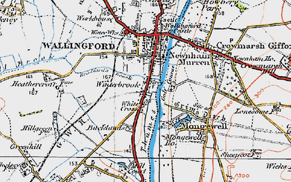 Old map of Winterbrook in 1919