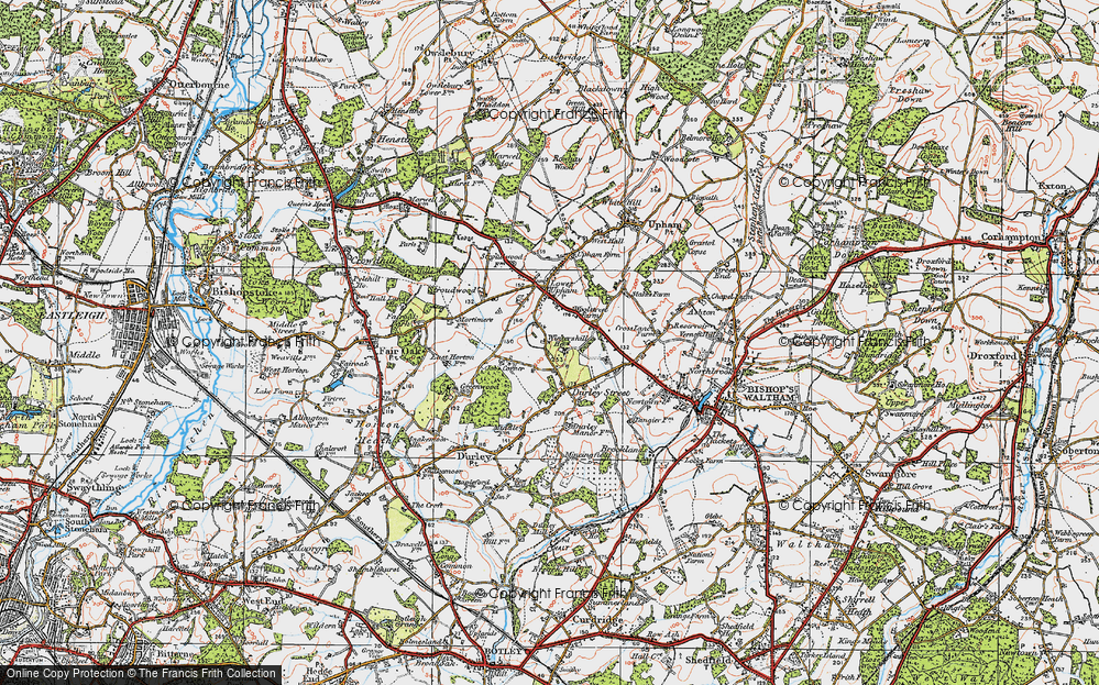 Old Map of Wintershill, 1919 in 1919