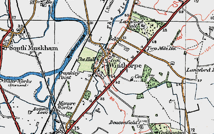 Old map of Winthorpe in 1923