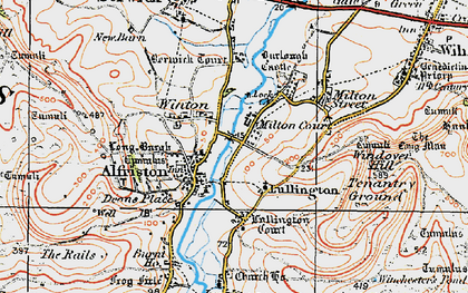Old map of Winton in 1920
