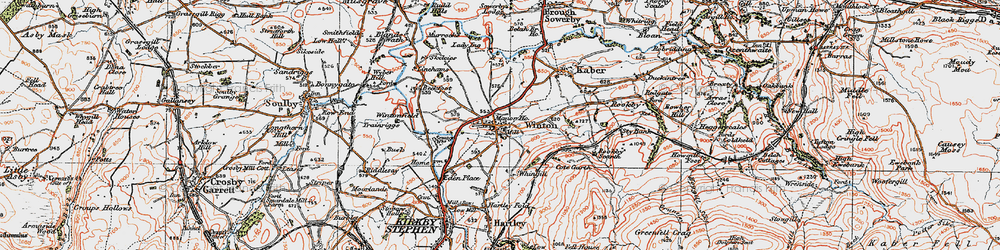 Old map of Winton in 1925