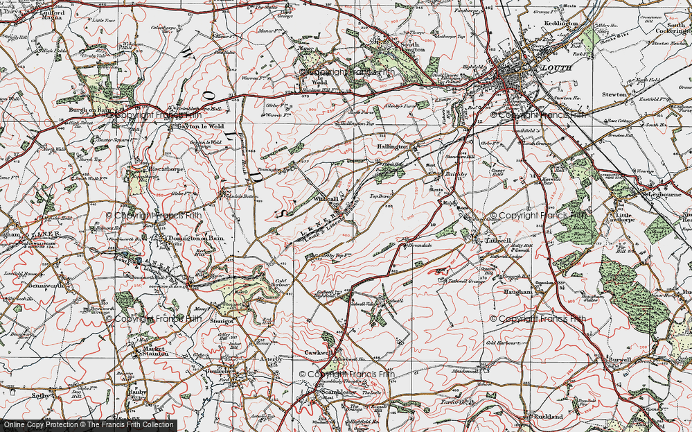 Old Map of Withcall, 1923 in 1923