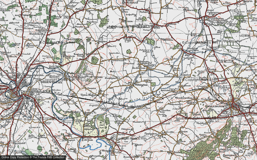 Old Map of Withington, 1921 in 1921