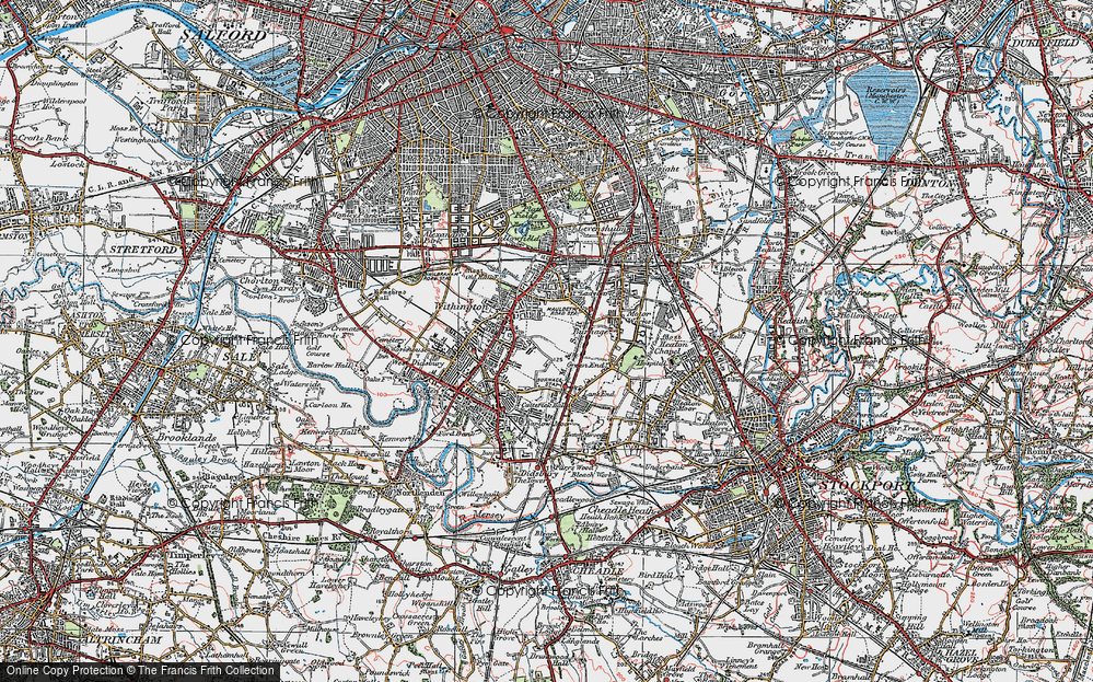 Old Map of Withington, 1923 in 1923