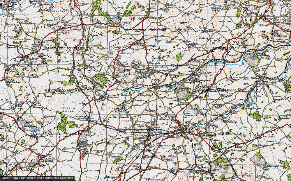 Old Map of Withy Mills, 1919 in 1919