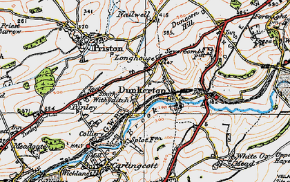 Old map of Withyditch in 1919