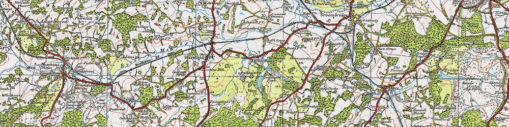 Old map of Withyham in 1920