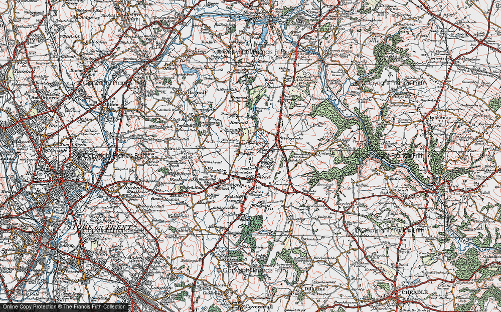 Old Map of Withystakes, 1921 in 1921