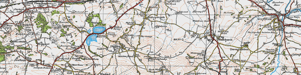 Old map of Withywood in 1919