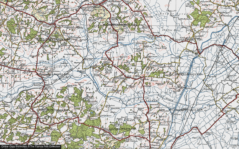 Old Map of Wittersham, 1921 in 1921