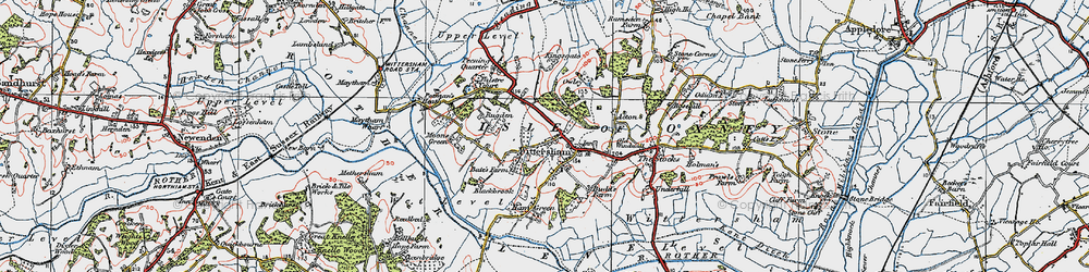 Old map of Wittersham in 1921