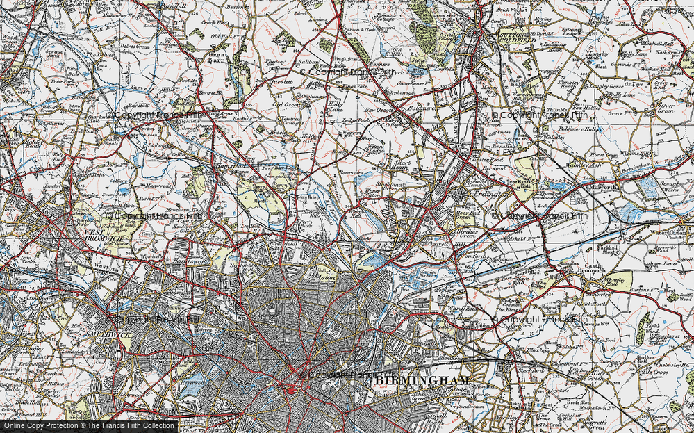 Old Map of Witton, 1921 in 1921