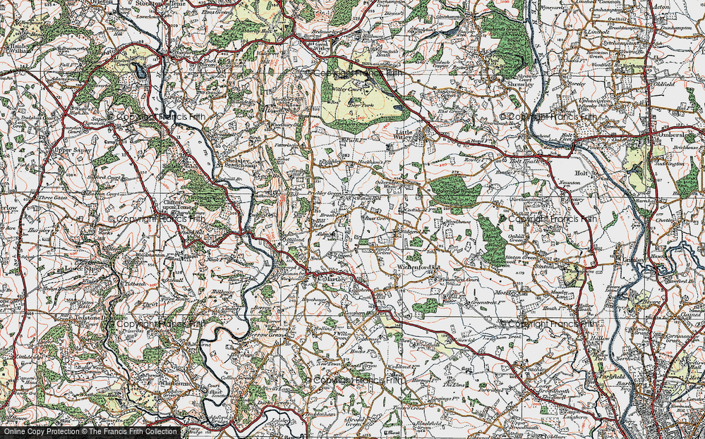 Old Map of Witton Hill, 1920 in 1920