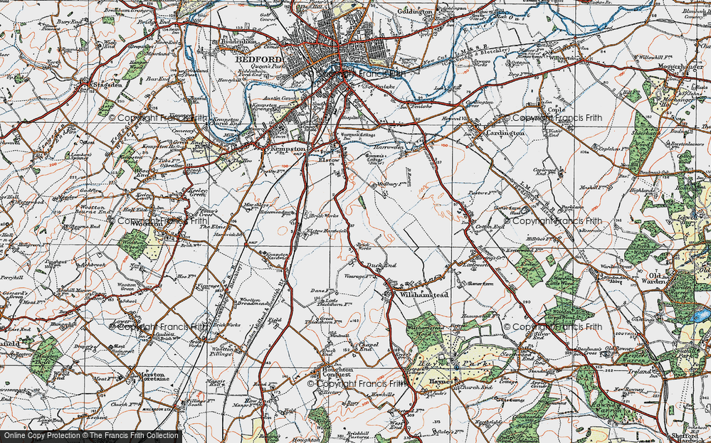 Old Map of Wixams, 1919 in 1919