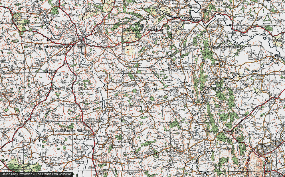 Old Map of Wofferwood Common, 1920 in 1920