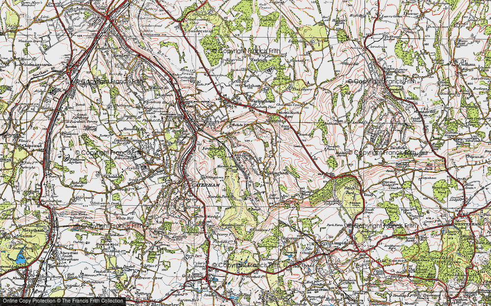 Old Map of Woldingham Garden Village, 1920 in 1920