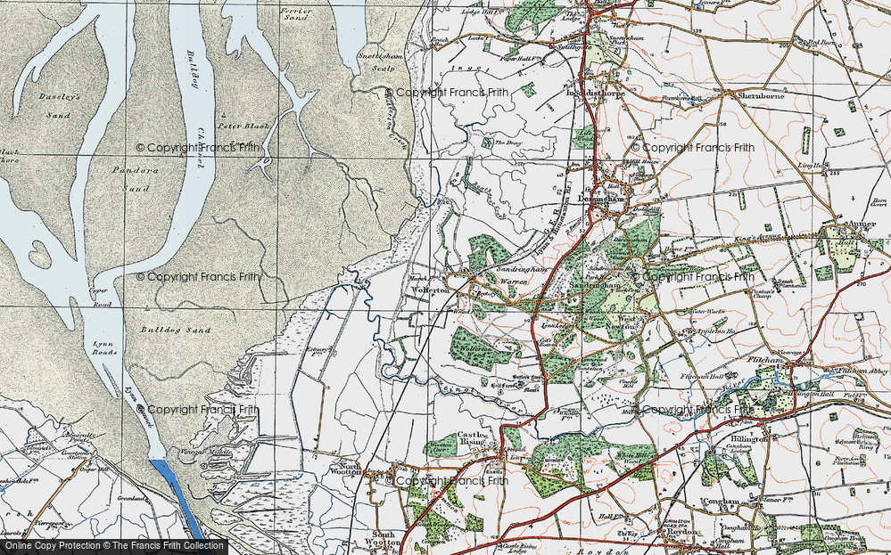 Old Map of Wolferton, 1922 in 1922
