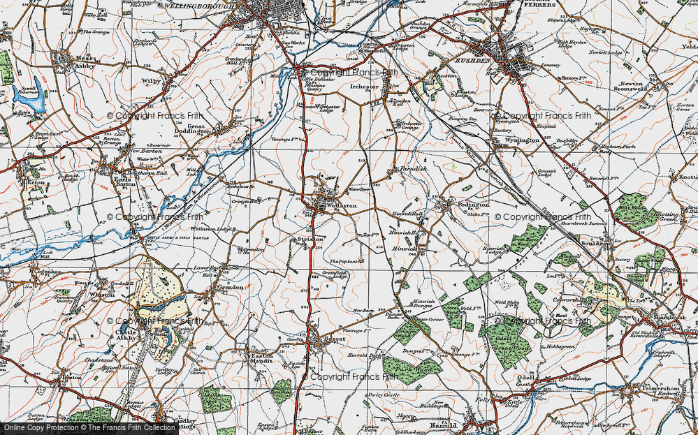 Old Map of Wollaston, 1919 in 1919
