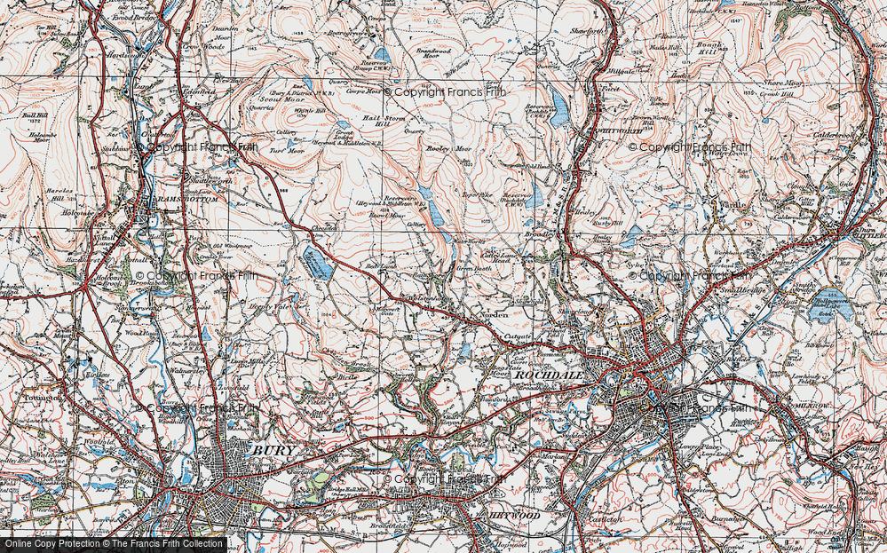 Old Map of Wolstenholme, 1924 in 1924