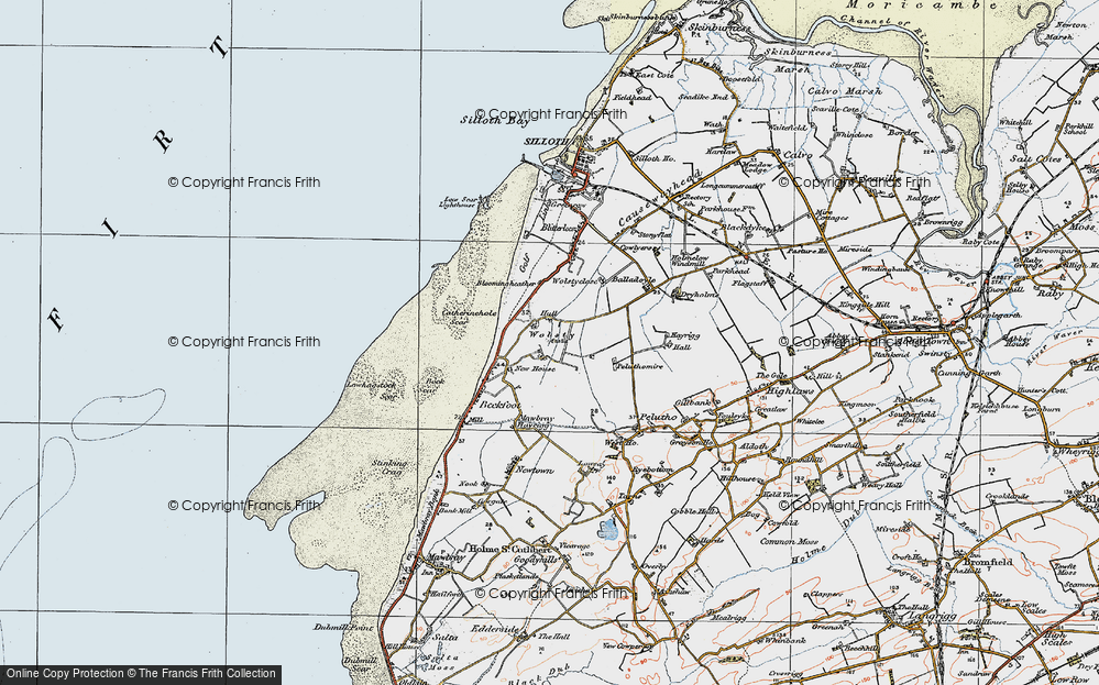 Old Map of Wolsty, 1925 in 1925