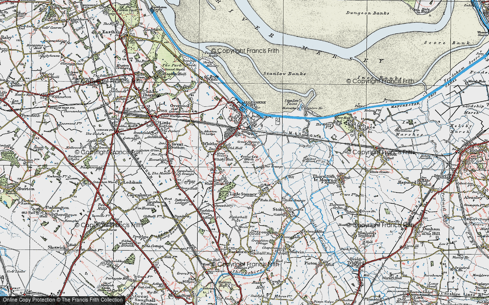Old Map of Wolverham, 1924 in 1924