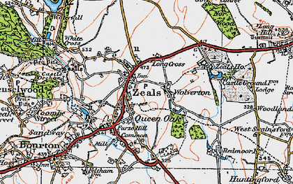 Old map of Wolverton in 1919