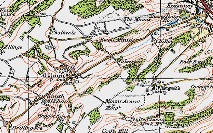 Old map of Wolverton in 1920