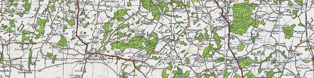 Old map of Wolverton Common in 1919