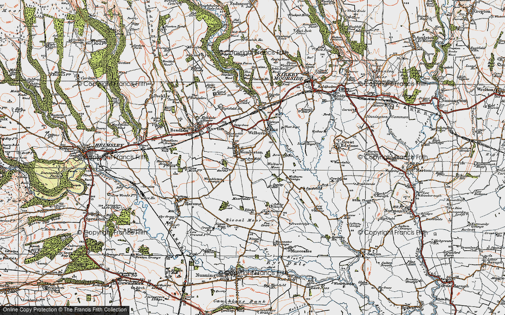 Old Map of Wombleton, 1925 in 1925