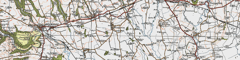 Old map of Bowforth in 1925