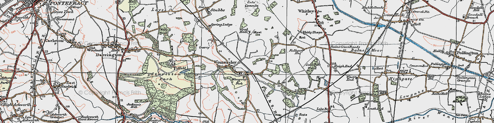Old map of Wormesley Park in 1924