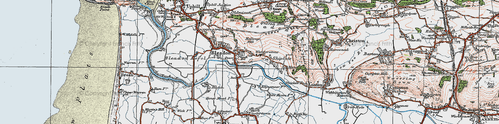 Old map of Wonderstone in 1919