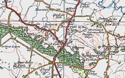 Old map of Wood Gate in 1921