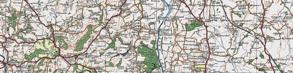 Old map of Woodhampton Ho in 1920