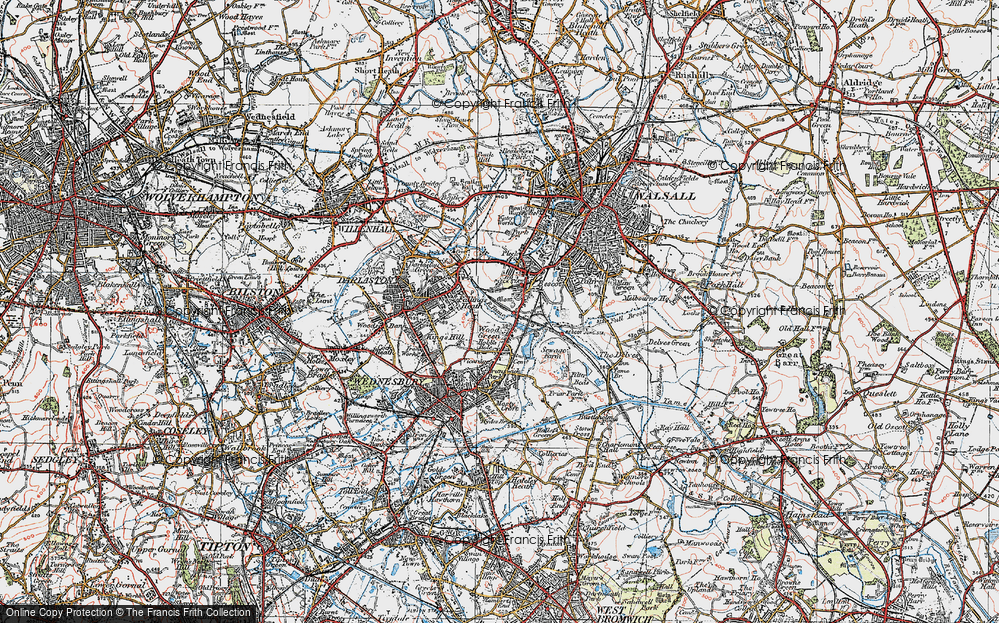 Old Map of Wood Green, 1921 in 1921