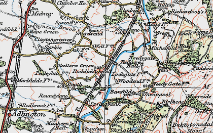 Old map of West Parkgate in 1923