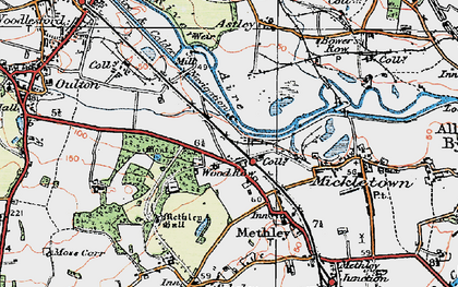 Old map of Wood Row in 1925