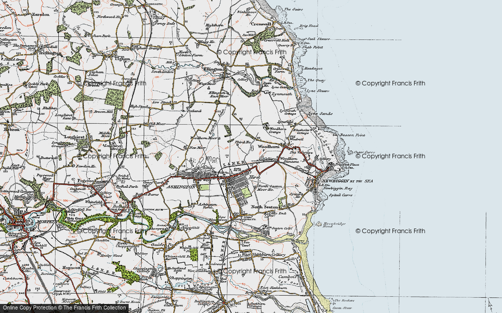 Old Map of Woodbridge, 1925 in 1925