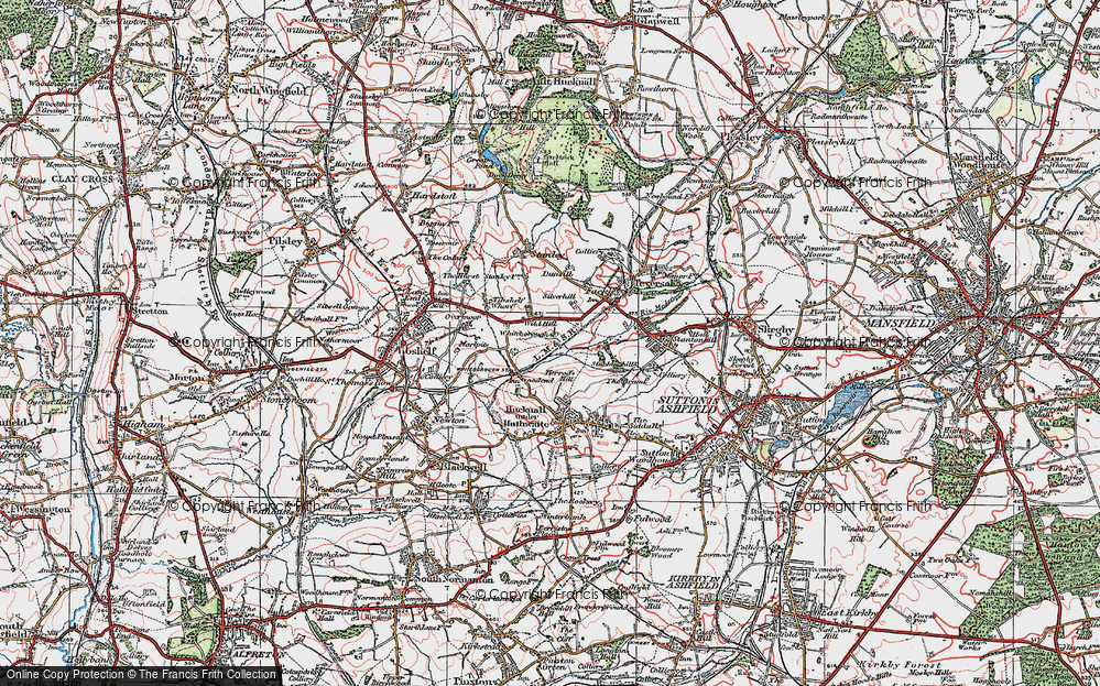 Old Map of Woodend, 1923 in 1923