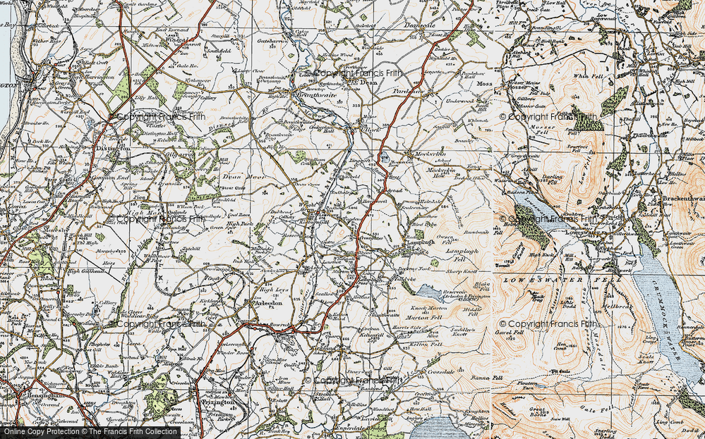 Old Map of Woodend, 1925 in 1925