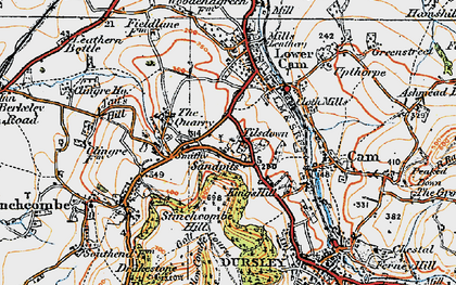Old map of Woodfield in 1919