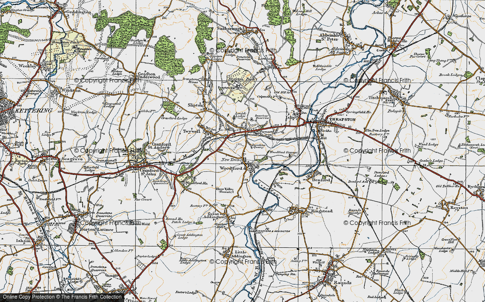 Old Map of Woodford, 1920 in 1920