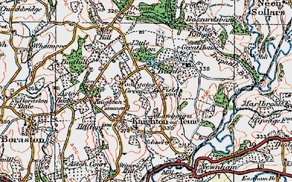 Old map of Woodgates Green in 1920
