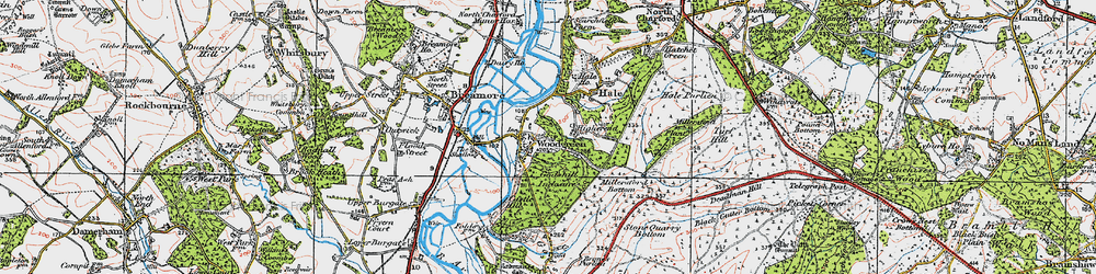 Old map of Hale Park in 1919