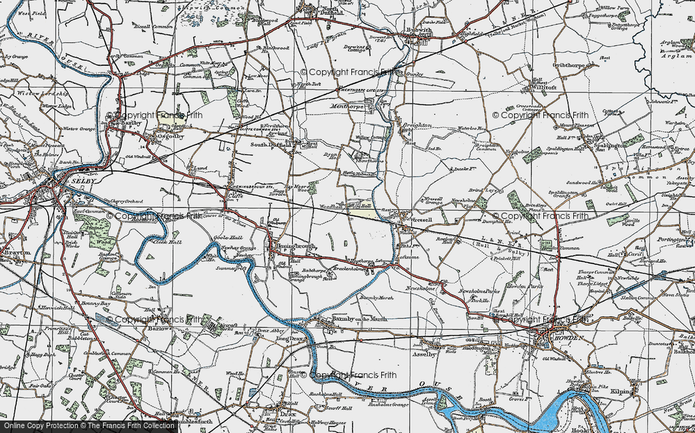 Old Map of Woodhall, 1924 in 1924