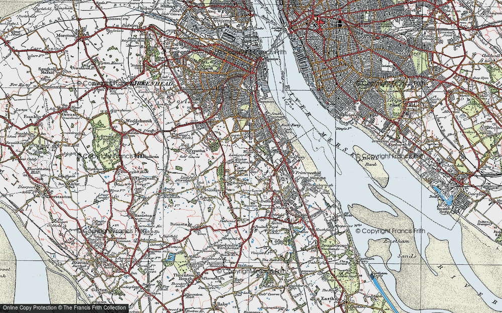 Old Map of Woodhey, 1924 in 1924