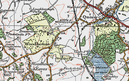 Old map of Beaumanor Hall in 1921