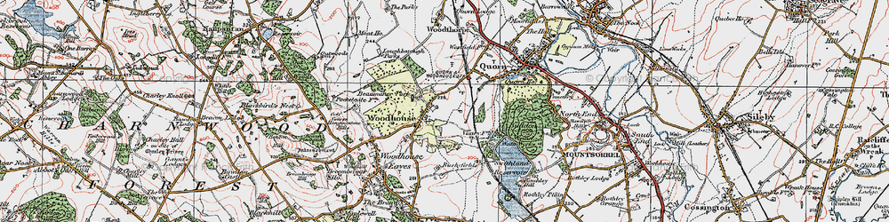 Old map of Beaumanor Hall in 1921